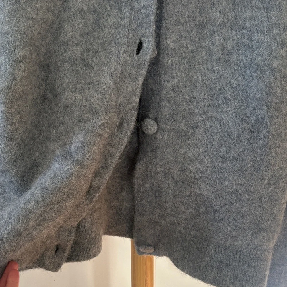 & Other Stories Soft Gray Knit Cardigan - Picture 3 of 3